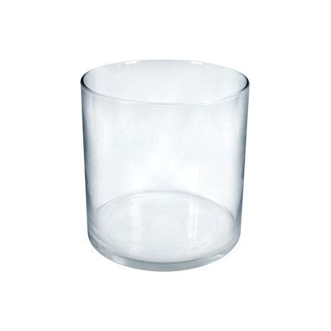 DUE ESSE DISTRIBUZIONI Vaso Cilindro H 20 Cm D 20 Cm Vetro Natural Scatola Regalo