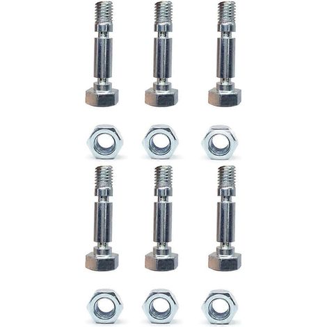 Lot de 6 707555 souffleuse à neige Shear broches pour Dual Stage neige Thrower (1/5)