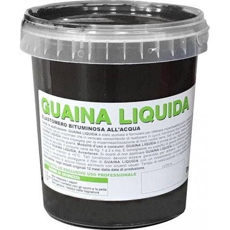 GUAINA LIQUIDA BITUMINOSA VODIPREN 90 DA KG.1 NERO IMPERMEABILIZZAZIONE