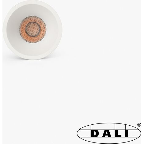 TULIPA downlight empotrable blanco 10W 36° 2700K CRI90 DALI