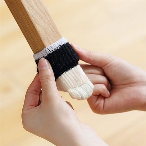 Lot de 16 housses de chaise à motifs de pattes de chat, protège-pieds de chaise et de meubles en forme de pattes de chat. (1/5)