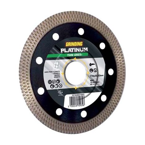 DISCO DIAMANTATO PLATINUM THIN GRES+ GRINDING  MM 115X22,2 H.MM 1,2
