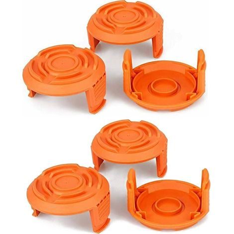 Couvercles de couvercle de bobine de rechange pour coupe-herbe pour Worx (paquet de 6)