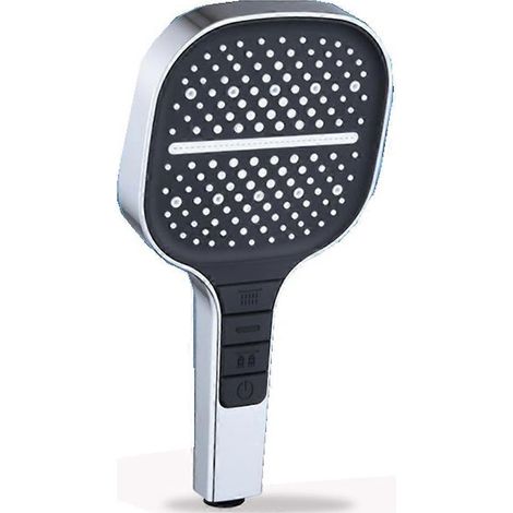 Grand buse 7 Modes réglable buse haute pression eau Saving Mixing buse pour Toilet Toilet raccords argent et noir (1/5)