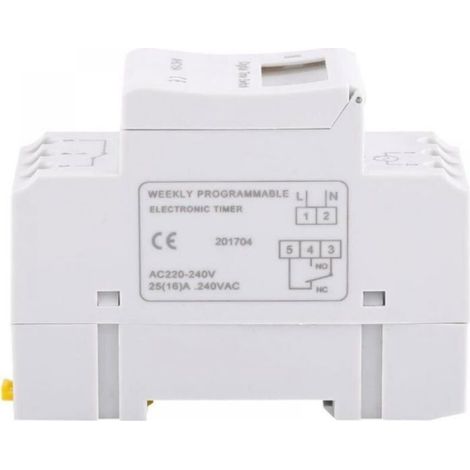 LCD Minuterie Programmateur horaire électrique hebdomadaire Numérique Timer Interrupteur 15A(220V) (1/4)