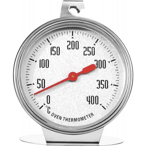 Thermomètre de Cuisson Acier Inoxydable 400° pour Suspendre ou Poser dans le Four (1/5)