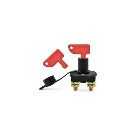 Interrupteur de déconnexion de batterie de voiture, 12/24 V, 500 A max. Interrupteur de déconnexion d'urgence pour voitures, disjoncteurs de batterie, camions, bateaux et véhicules (1/4)