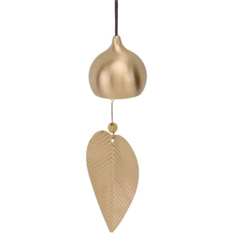 Carillon éolien suspendu en métal en forme de feuille tombante, son clair, pour balcon, porche ou intérieur. Décoration intérieure (1/5)