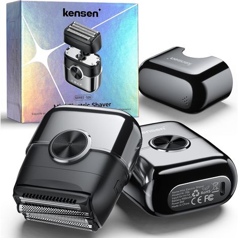 4D Electric Razor Men Beard 120 mins Mini Foil Shaver Man with 4 Floating Blades USB-C Beard Trimmer Waterproof Electric Travel Shaver for Face (1/5)