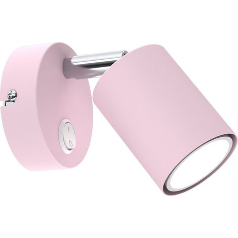 Applique enfant rose spot interrupteur Luminex GU10 8W