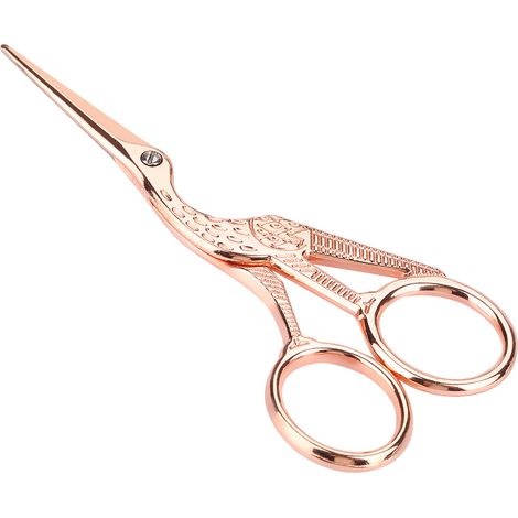 Ciseaux de couture rétro en acier inoxydable, outils de coupe classiques et de bricolage (1/5)