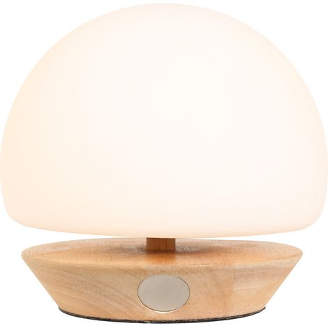 Steinhauer - lampada da tavolo - Ancilla - naturale - vetro legno (1/4)
