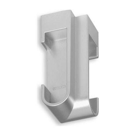 Emuca – Support angulaire SILK 2 – Tube en aluminium peint – Longueur 30cm – Pour tringle de penderie – Installation facile