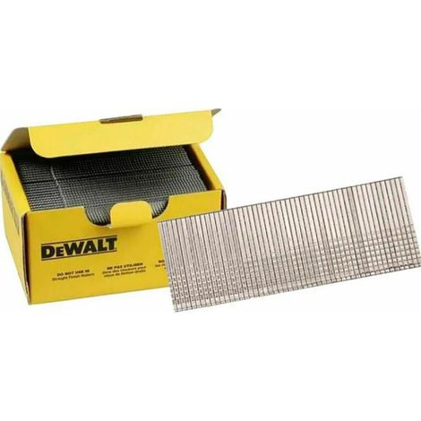 Lot de 5000 pointes de cloueur 35 mm – Acier pour bois dur – Tête plate pour fixation précise – Compatible avec cloueuses DeWalt - DNBT1835GZ