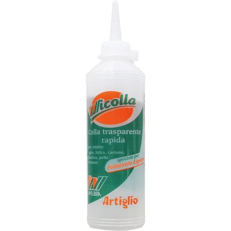 Colla universale "Wicolla" trasparente adesivo acetovinilico per fissaggio -100 ml (1/2)