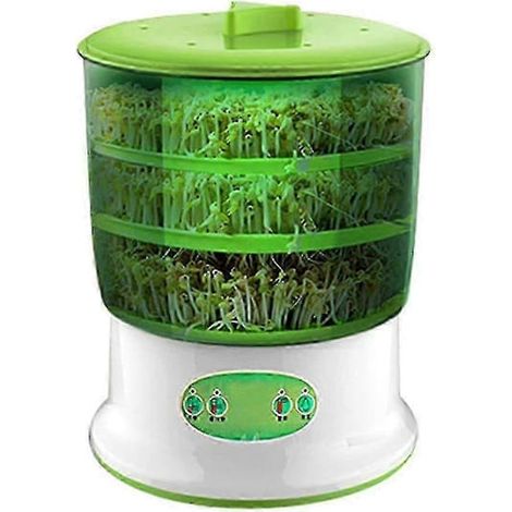 Filiyano-Germoir automatique pour germes de soja, grande capacité, 3 niveaux, conforme aux normes UE. (1/5)