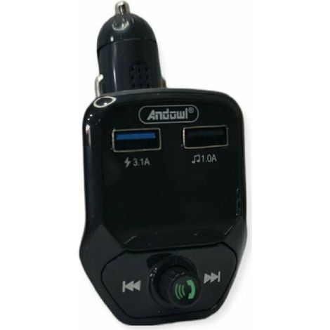 TRADE SHOP - Trasmettitore Fm Vivavoce Wireless Per Auto Q-c66 Caricatore Musicale Doppio Usb - (1/4)
