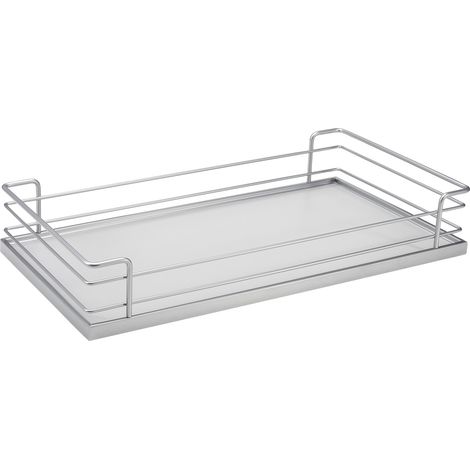 Kesseböhmer Dispensa Tandem Side Einhängetablar ARENA classic silbergrau für 60er Schrankbreite 435 x 154 x 75 mm von SOTECH