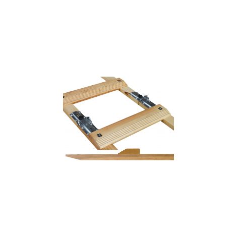 Escalera plegable reforzada para tejados, confort, 5 m (2 x 2,5 m), 33 cm, 15, 10 kg OUTIFRANCE