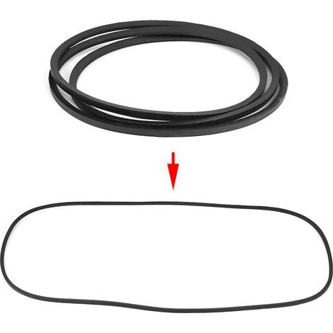 Courroie de plateau de coupe en caoutchouc GX20072, compatible avec les modèles John Deere LA105, LA110 et LA115. (1/5)