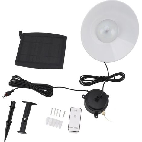 Lampe Solaire Suspension Étanche avec Télécommande et Interrupteur à Chaîne pour Extérieur Jardin Patio Grange - KZQ