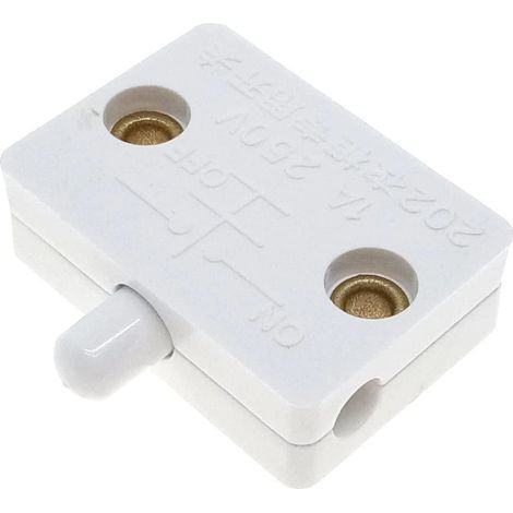 Interrupteur pour armoire Interrupteur de contact pour porte de meuble Pousser la surface du commutateur 1A 250V Blanc (1/5)
