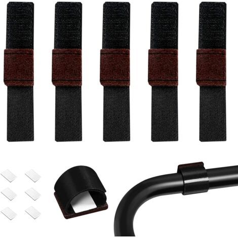 royaluxe-Lot de 24 protections pour pieds de chaise – fermeture scratch, antidérapant, anti-rayures, réducteur de bruit, pour sol parquet carrelage (1/5)