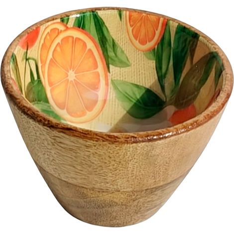 Signes Grimalt Cuenco Bol Novedad Cuenco Naranjas Mini Novedad Marrón 10x10x7cm 39339 (1/5)