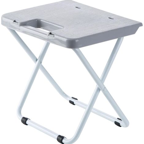 CSPARKV Klapphocker, Outdoor-Klapphocker, kleiner tragbarer Klapphocker, geeignet für Camping im Freien, leicht zu tragen, kann jederzeit und überall ruhen (grau)