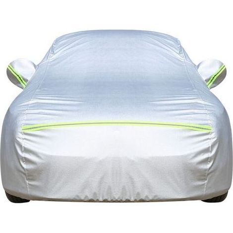 Bâche Voiture Exterieur Housse de Protection Oxford Couverture Imperméable Auto, Ouverte Latérale pour Cabine, Doublure en Coton Respirant, Anti UV Neige Poussière (490x185x150cm) (1/5)