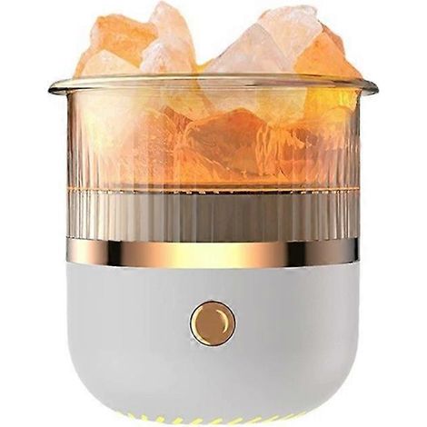 Aromatherapie-Diffusor für ätherische Öle, Salzkristalllampe, Diffusor mit 7 Lichtfarben, 160 ml Kaltnebel-Luftbefeuchter für Zuhause. (1/5)