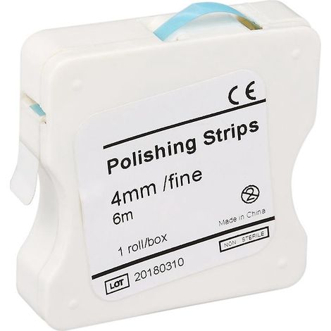1 Rouleau/Boîte Bande de Polissage Dentaire 4mm Résine Interdentaire Lime Ponçage Blanchiment Surface Dentaire