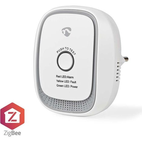 Nedis SmartLife detector de gas blanco compacto