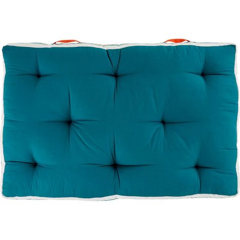Coussin Palette Extérieur "Yucatan" 80x120cm Bleu Canard (1/2)