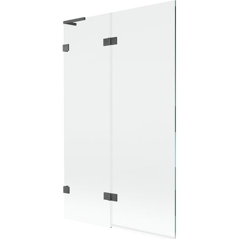 Mexen Lunar L paroi de douche à deux volets gauche 110 x 150 cm, transparent, gris canon brossé - 897L-110-100-66-00-L (1/5)