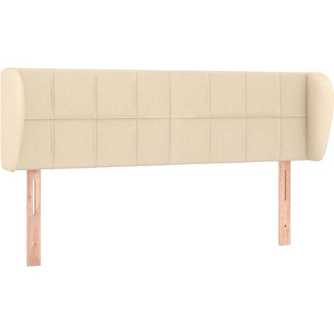 Maison Exclusive - Cabecero de tela color crema 147x23x78/88 cm (1/5)