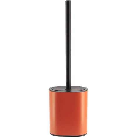 Scopino piatto in silicone e supporto in metallo - terra di siena/nero - Tendance (1/3)
