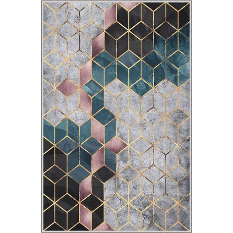 Tapis Sandusky, Structure en Tissu, 280x180 cm Multicolore (1/5)