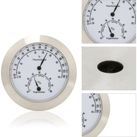 Thermomètre Hygromètre Argenté pour Guitare et Violon - Contrôle Humidité Température (1/5)