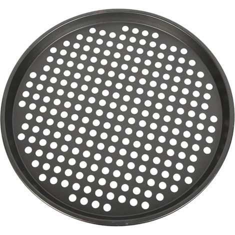 Plateau pizza Acier,Revêtement anti-adhésif,30 cm,Diamètre 30 cm,Cuisson four congélateur (1/5)