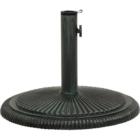 Socle de parasol Vert 45x45x30 Fonte (1/5)