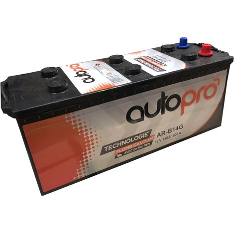 Batterie AUTOPRO 1er prix AR-B14G 140AH 800 AMPS 513x185x223 +G (1/2)