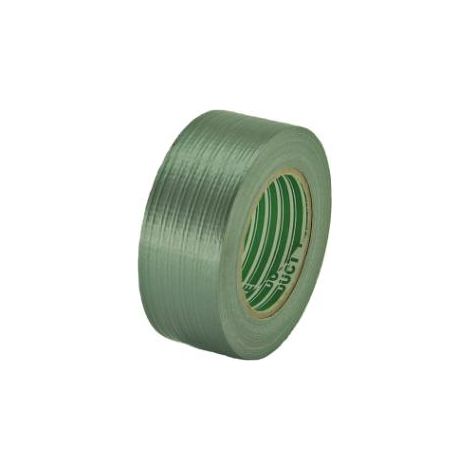 Cinta reforzada 48mm x 10m, tipo duct tape, ideal para reparaciones rápidas, fijación y sellado de superficies, resistente, versátil y fácil de aplicar en diversos materiales