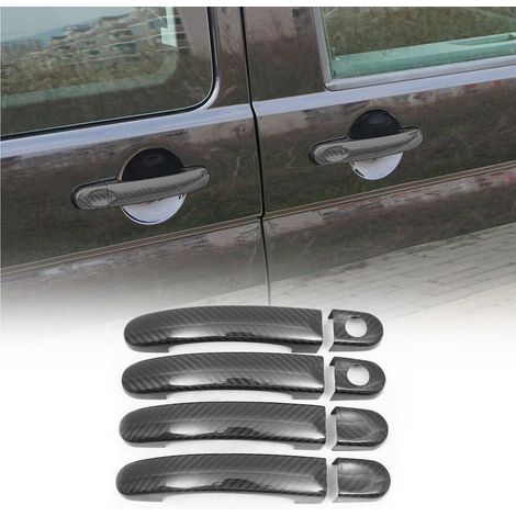 OMAC Couverture poignée de porte Compatible avec VW T6 T6.1 tout 2015-24 H2 4Portes Carbone 8Pcs (1/5)