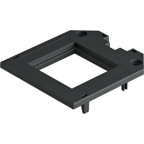 OBO Bettermann Abdeckplatte für UT3, 1 Modul45 82,5x76x4 Polyamid graphitschwarz RAL 9011, 7408751 (1/3)