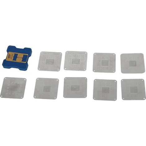 Starkes magnetisches Pflanzwerkzeug aus Zinn, Edelstahl-Reballing-Netz-Set für die Handy-Reparatur für iPhones
