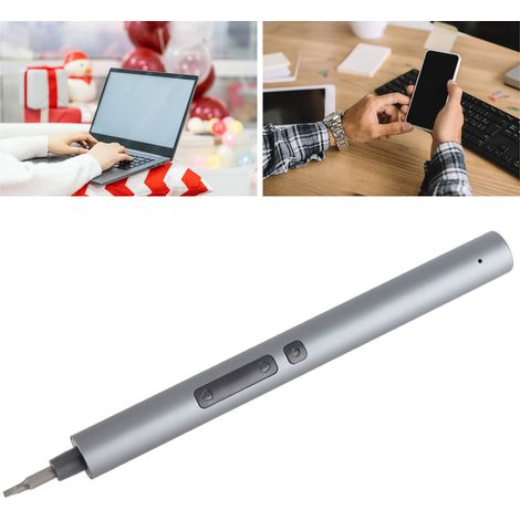 28-in-1 USB-wiederaufladbarer Multifunktions-Elektroschraubendreher für Mobiltelefon und Laptop mit Aluminiumgehäuse und LED-Beleuchtung (1/5)