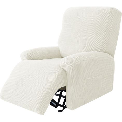 Funda elástica para sofá modular Lezhibao Lazyboy Chivas Regal Cross-Border, funda para sofá Chivas en terciopelo de maíz blanco leche 23, funda para sofá individual Chivas Regal (juego de 4) (1/5)
