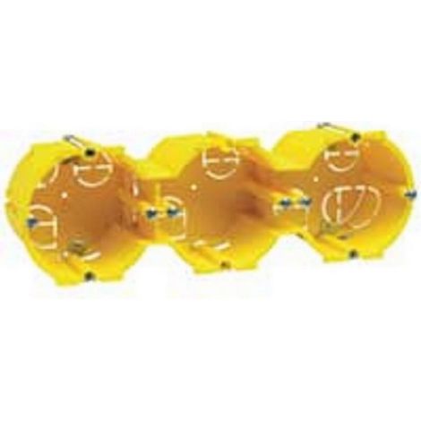 Legrand 089345 - BUILT-IN BATIK DRY WALL BOX - Ø65 - 3 HORIZONTAL POSTS -