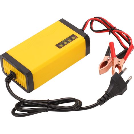 Chargeur de batterie intelligent 12 V avec écran LCD, multifonctionnel, pour automobile, prise UE 220 V (1/5)